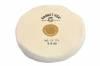 Finex Muslin Buffing Wheels (12) <br> 5 x 45 Ply Loose 1 Row Stitched <br> Leather Center